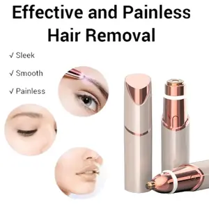 2-in-1 Facial & Eyebrow Hair Trimmer – Electric Hair Removal Tool for Women, USB-Rechargeable Eyebrow Shaver and Facial Hair Epilator