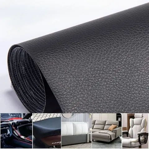 Durable Self-Stick PU Leather Repair Patch Sticker, 20x54in Contemporary Rectangular Geometric - Easy-to-Apply DIY Peel & Stick for Torn Seat Cover Fix (Home Sofa, Car Seat), Decorative Home Supply