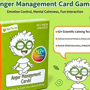 Anger Management Game Set & Guide, Essential Tool for Emotional Control, Perfect for Personal Development and Stress Relief