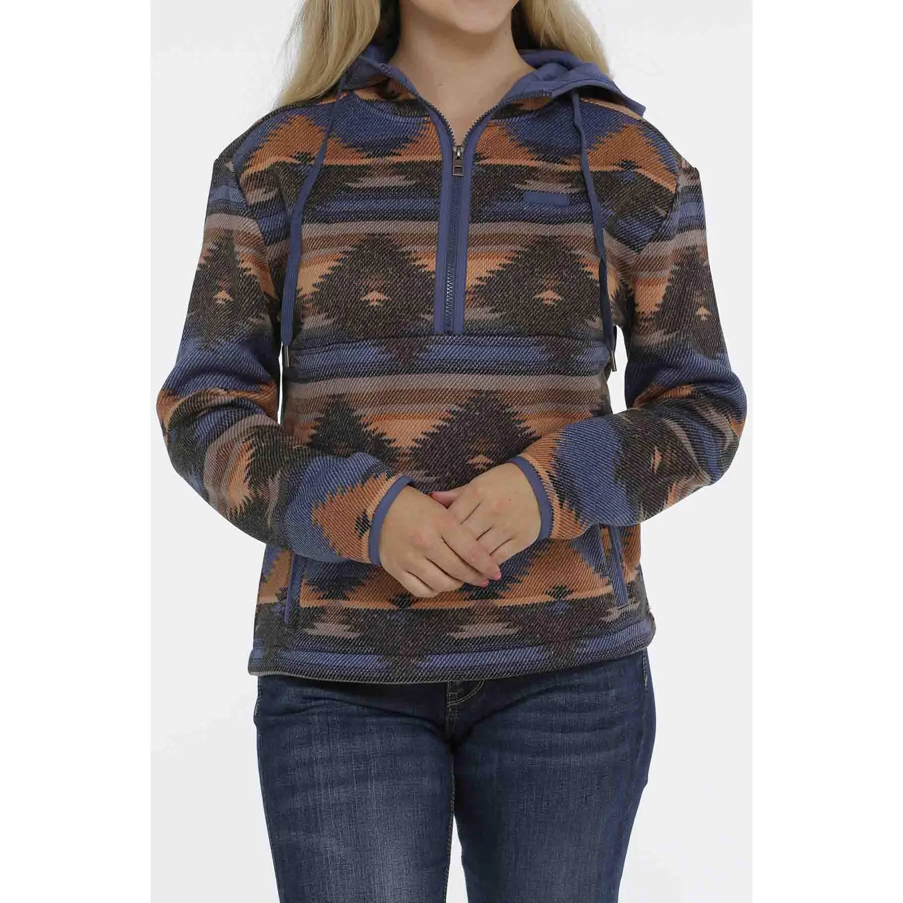 Cinch Womens ½ Zip Hoodie Multi