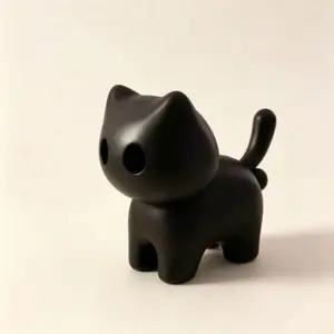 Cute Cartoon Black Cat Night Light Keychain - 3 Different Meows, Portable LED Mood Lamp, Funny Desk Toy, Stress Relief Gadget, Unique Party Gift for Cat Lovers