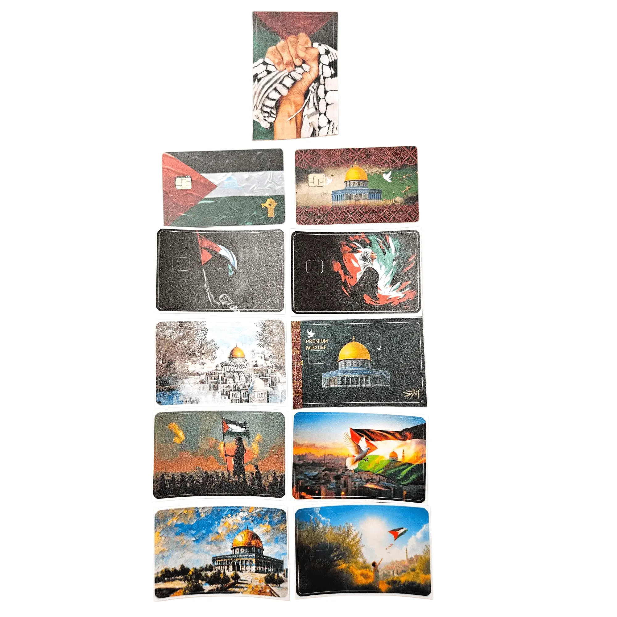 Palestine Credit Card Skin Palestinian keffiyeh Sticker for credit cards