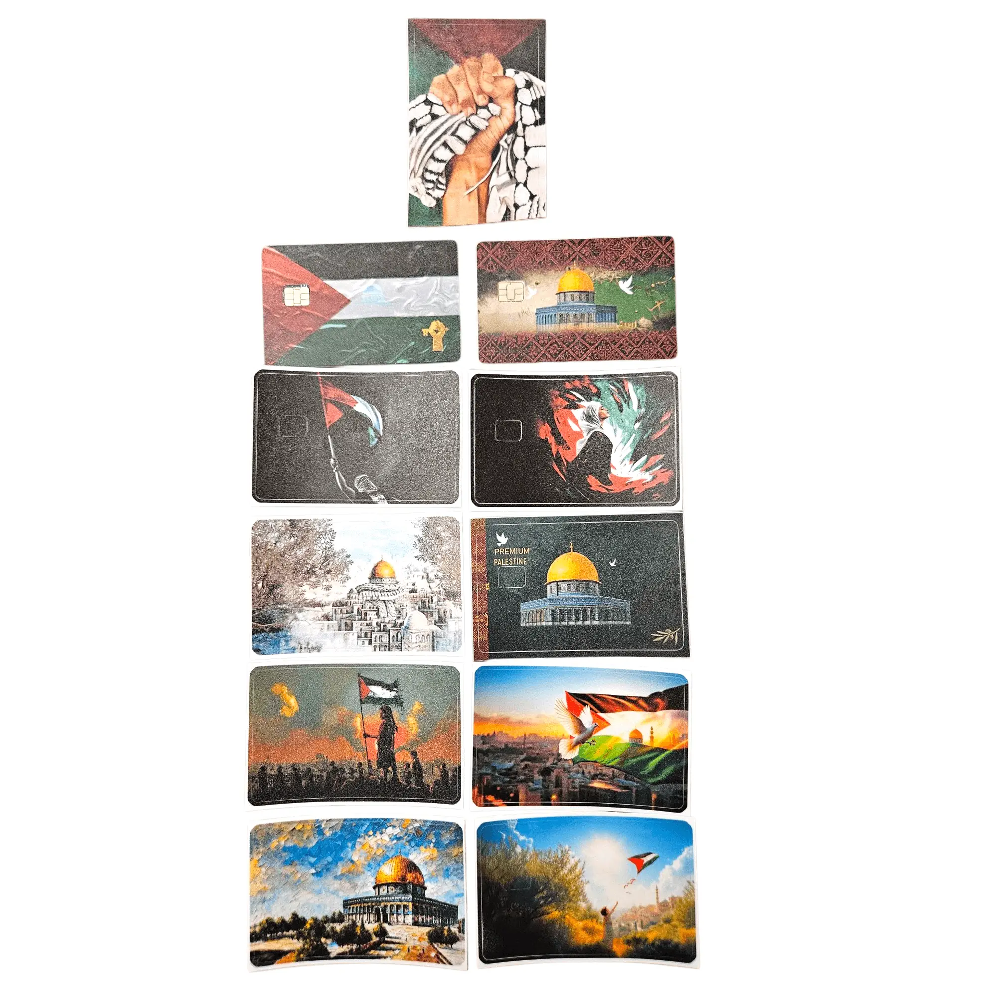 Palestine Credit Card Skin Palestinian keffiyeh Sticker for credit cards