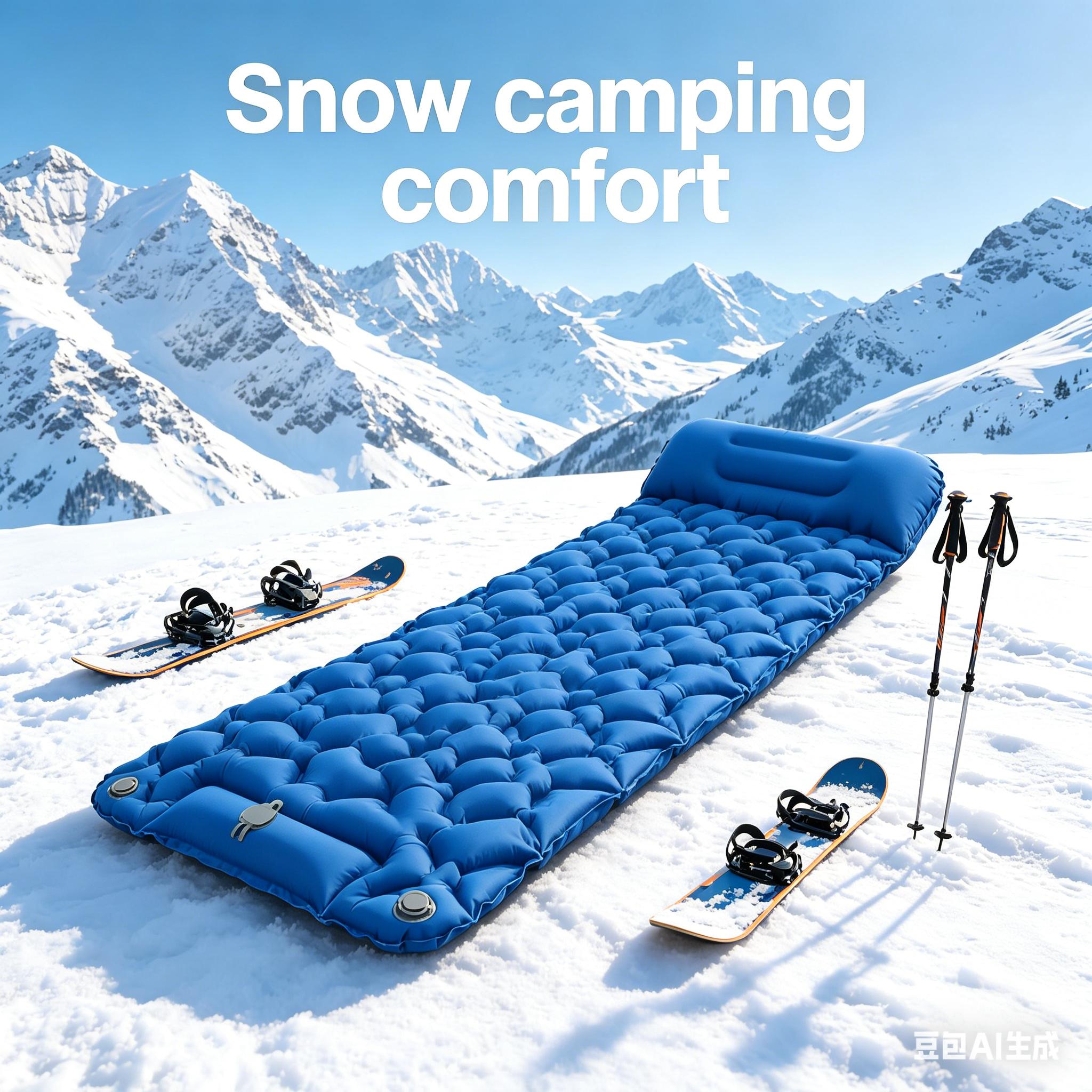 1pc Single TPU Foot Pump Inflatable Sleeping Pad, Widened Thickened with Pull Strap, Diamond Dot Non-Slip, Ultralight Foldable Air Mattress for Camping Hiking Backpacking Travel Beach Picnic Home Nap and Car Rest