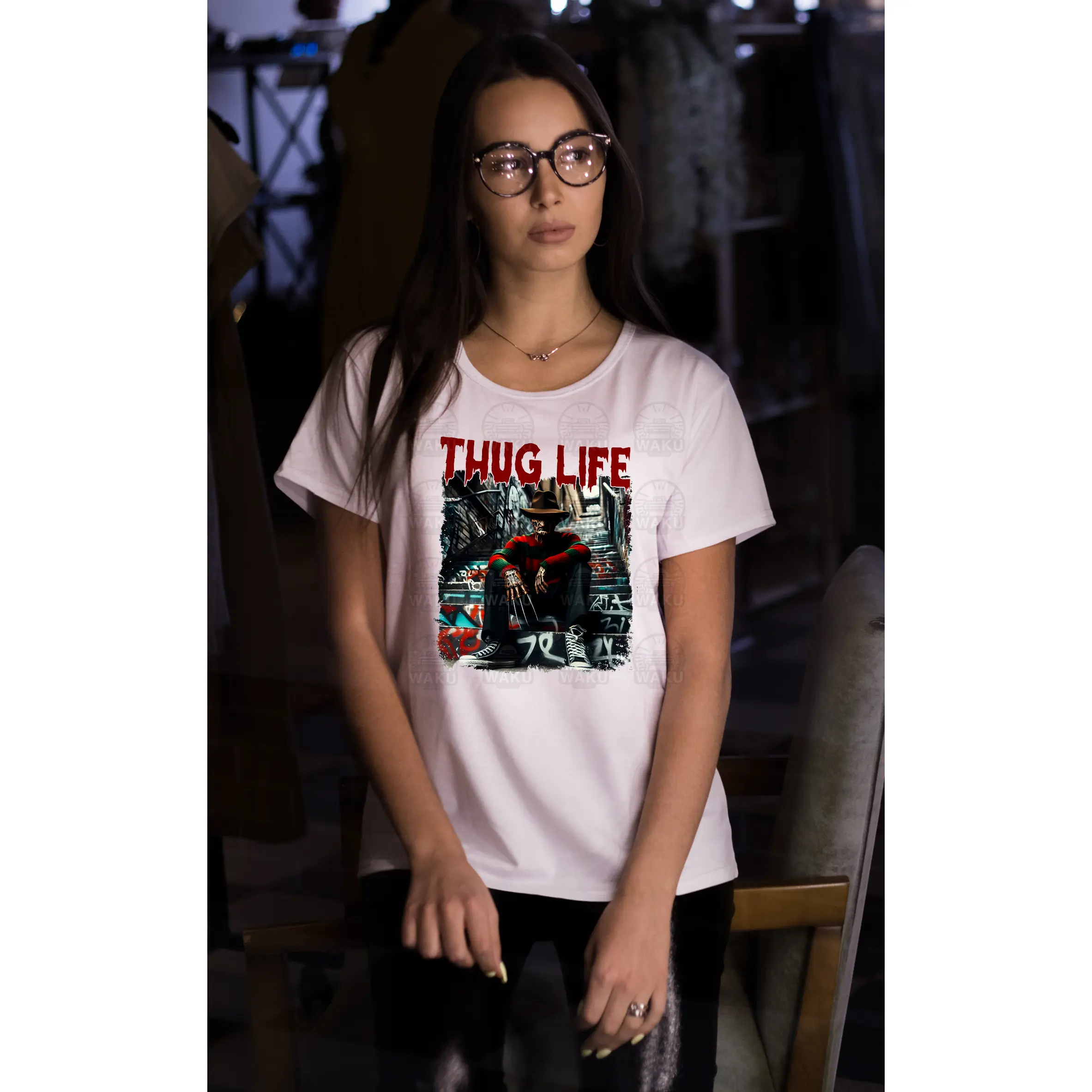 Thug Life Nightmare Freddy Kruger - DTF Transfer