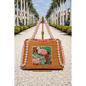Rose Quartz Flamingo Bag