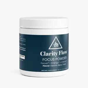 Clarity Flow Focus Powder - Electric Blue Twist | Daily Energy & Focus Drink Mix