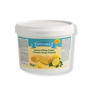 Vizyon Bake-Stable Lemon Filling (13.23 lbs / 6 kg) - Ready-to-Use