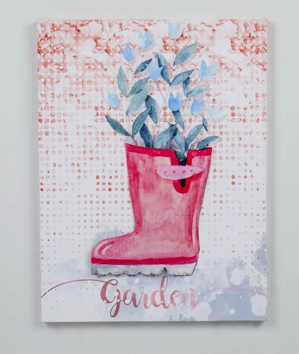 Jeco HD-WA092 15.74 in. 3D Canvas Wall Art, Pink