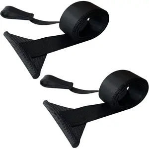 RV Awning Pull Straps, 96 Inches Long Straps with Welding Polycord Technology. Universal Patio Awning Pull Straps (2 Units) Black