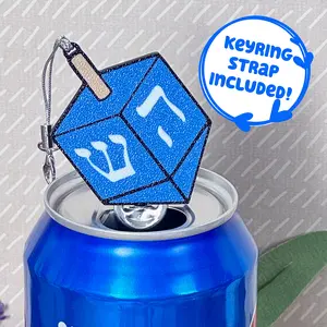 Tab Buddies Dreidel – Festive Hanukkah soda can tab opener help for kids, long nails, adapt; cute gift, present; adaptive stocking stuffer Kitchen Utensils