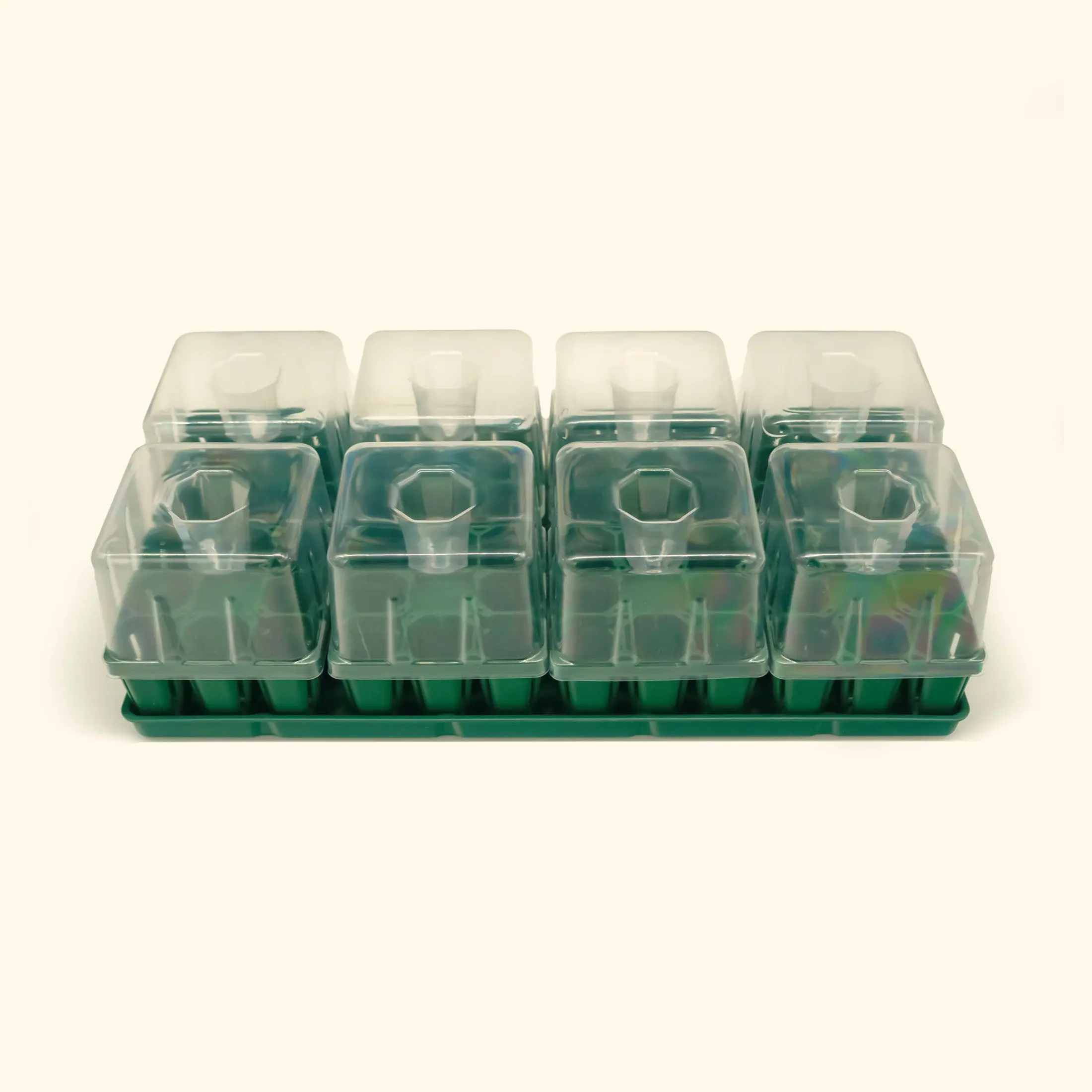 Vego Garden Seed Starting Bundle with Lid 10" x 20" Durable Growing Tray for Seedlings & Propagation with Drip-Irrigation Lids