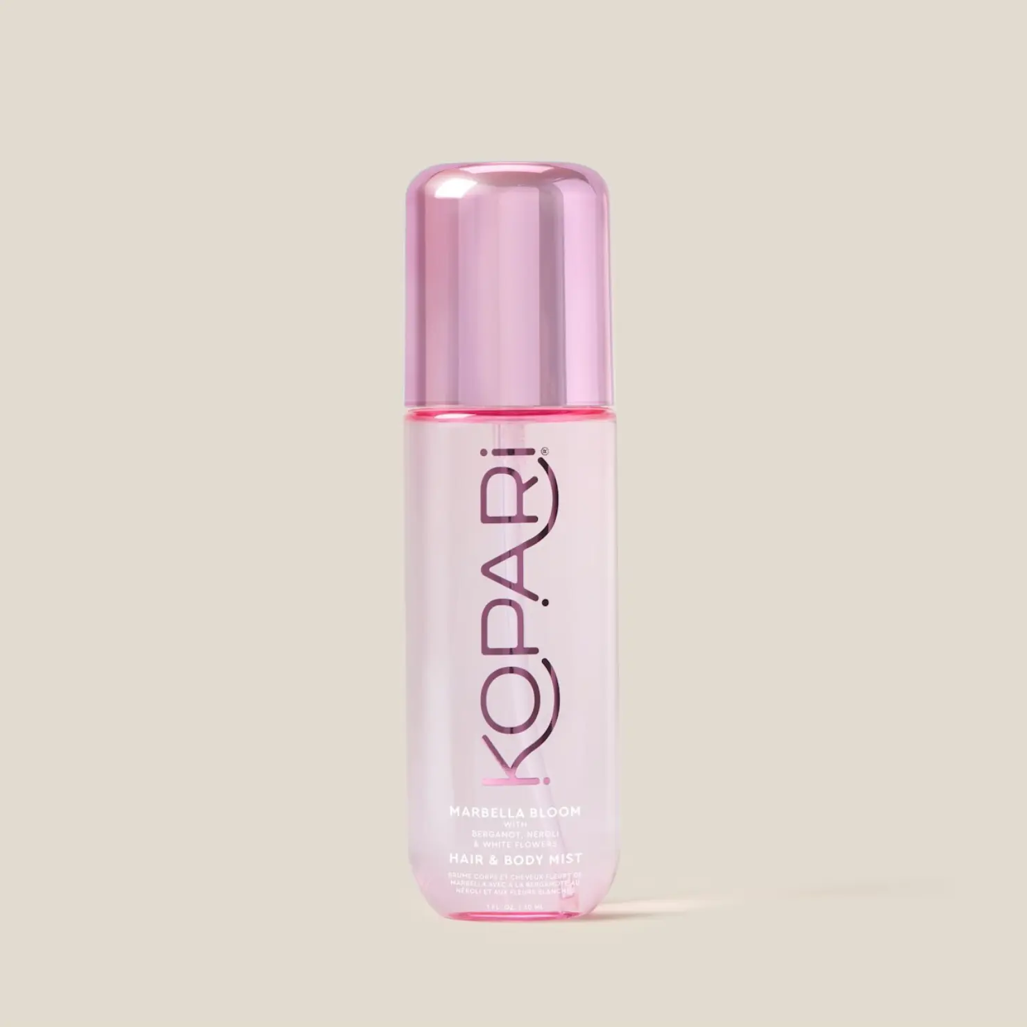 Kopari Pink Peony Hair & Body Mist – Floral Fresh Clean Fragrance Mist