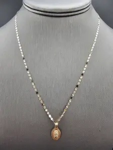 14K Gold Chain w/Pendant - Virgin Mary