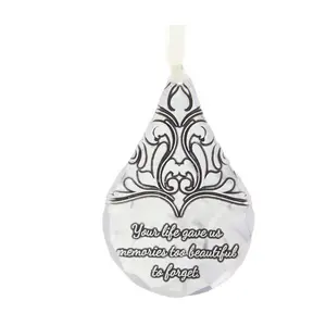 Wendell August Teardrop Memorial Ornament