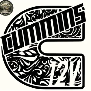 12V Tooled Leather Decal - Weatherproof & Waterproof Vinyl with Glossy Finish for Hard Smooth Surfaces