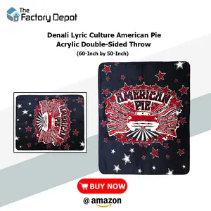 Denali Lyric Culture American Pie Acrylic Double-Sided Throw