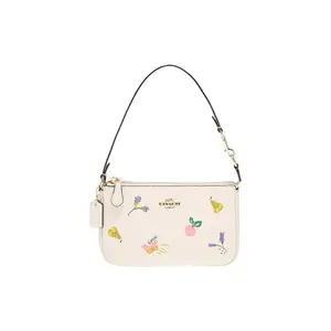 Coach Nolita 19 Small Leather Crossbody Bag with Butterfly Fruit Print in White for Women