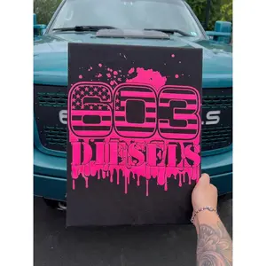 603 Diesels Hot Pink 603 Spray Paint Tshirt - 30 Classic Cotton Unisex Crop Top for Summer Y2K Style