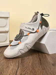 Women's Fashion Crochet Knit Summer Outdoor Sports Shoes, Casual Handmade Sneakers, Breathable Mesh Fabric, Anti-Slip Bohemian Design