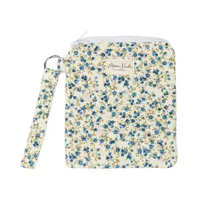 Moon Nude Spring eReader Pouch – Multi-Design Collection | Quilted Floral Sleeve with Blue Gingham Interior, Padded Kindle & Tablet Case, Lightweight Protective Cover