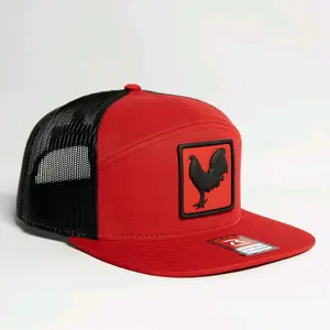 3D PVC Patch Richardson 7Panel Flatbill Trucker Hat 17