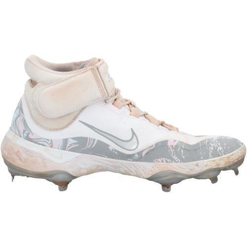 Pete Alonso New York Mets Game-Used White and Gray Nike Cleats from the 2025 MLB Season - NR81043699-700 - Fanatics Authentic Certified
