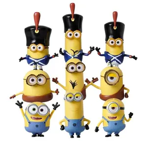Minions Static Figure Collection cute cartoon office decorative figurines with exquisite sculpt details trendy desk ornaments lovely collectible toys and sweet gift choices for Minions fans of all ages