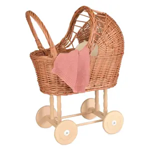 Pram with Pink Blanket