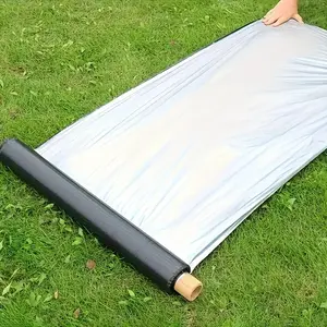 Silver Mulch Film, Thickened 30um, Garden Farm Use, Weed Control, Soil Moisture Retention, Reduced Watering, Healthier Plants, Gardening Supplies