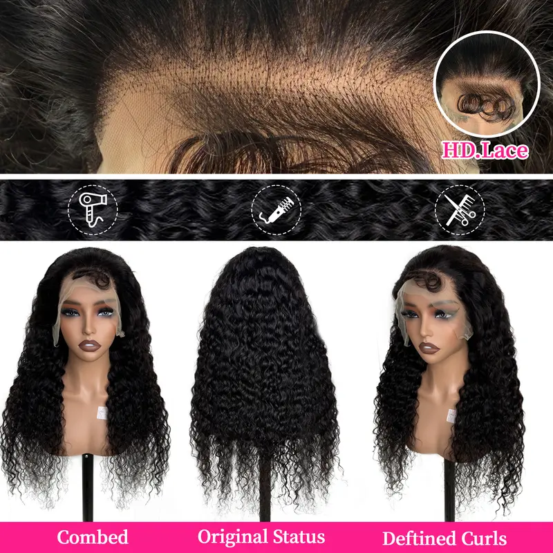 3x3 free part highlighted lace wig Highlight Lace Front Wig Headband Wig| myfirstwig.com main image 2