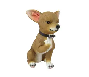 Lil Rascal Rude Finger Flipping Chihuahua Dog Tabletop Statue 6.75 Inches High