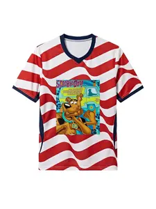 V-Neck Athletic T-Shirt! Crafted from highly breathable, quick-drying fabric. Includes a detailed size chart—making it the ideal choice for creating patriotic-themed streetwear looks or everyday casual athletic styles!