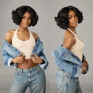 Sensationnel Kinky Edges Textured Lace Wig - Y-Part Kinky Roller Set 10"