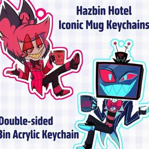 Hazbin Hotel Iconic Mug Keychains