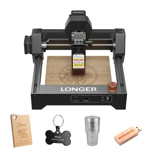 LONGER RAY5 MINI 5.5w Portable Laser Engraving and Cutting Machine, 0.04mm Laser Spot, 12000mm/min, Ideal for DIY Projects on Wood, Metal, Acrylic, Leather,