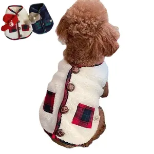 Pet clothing Puppy Vests Capes Little Dog Cat Coats With Christmas Scarf Pet Clothes 2108MSSM8805-XP
