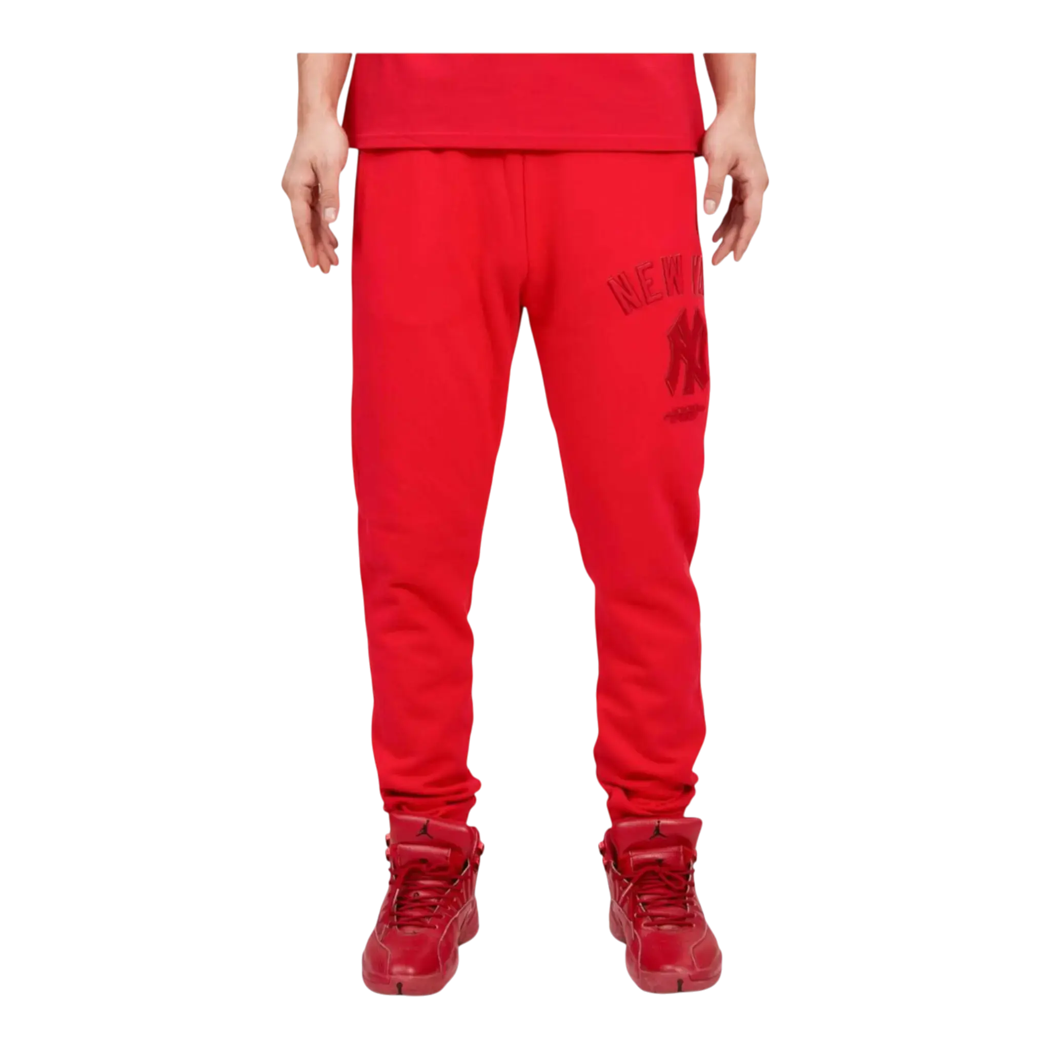 Pro Standard MLB New York Yankees Triple Red Sweatpants in Red | Men's