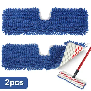 2Pcs Microfiber Mop Pads Refills for Ocedar Flip Mop - Reusable Wet  Dry Use Cleaning Pad, Washable Mop Heads for All Hard Floors