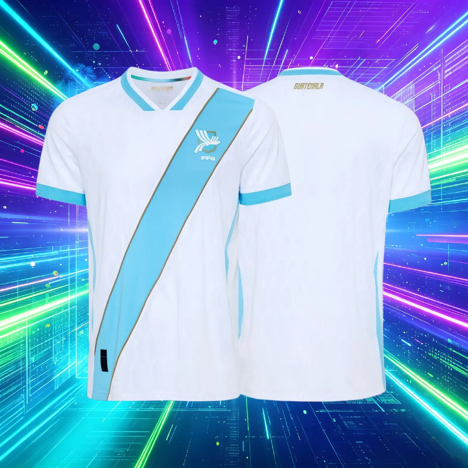 2026 Guatemala Home And Away White And Black Short Sleeve Soccer Jersey Fans Version