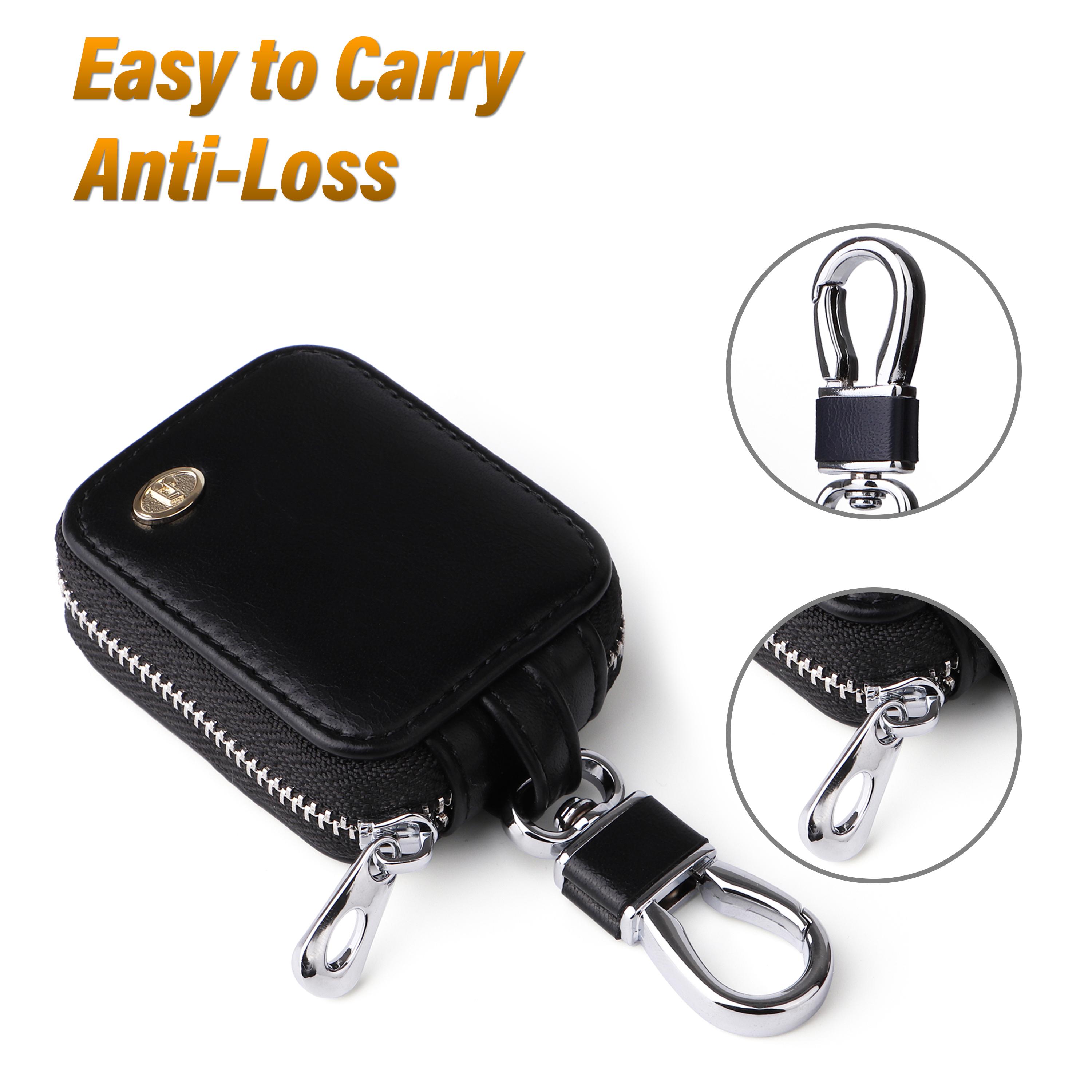 Earbud Case, PU Leather Zipper Storage Pouch with Keychain, Portable Protective Bag for AirPods 1/2/3/4/Pro 2, Wireless Earphones, Wired Headphones, USB Cable & Small Accessories Earbud Case, PU Leather Zipper Storage Pouch with Keychain, Portable Protective Bag for AirPods 1/2/3/4/Pro 2, Wireless Earphones, Wired Headphones, USB Cable & Small Accessories