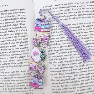 Bookish Girlie Glitter Acrylic Bookmark