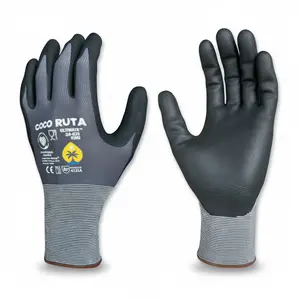 Coco Ruta Precision Handling Work Gloves – Foam Grip, Breathable & Lightweight, Touchscreen Compatible, Durable for Daily Tasks, 12 Pack