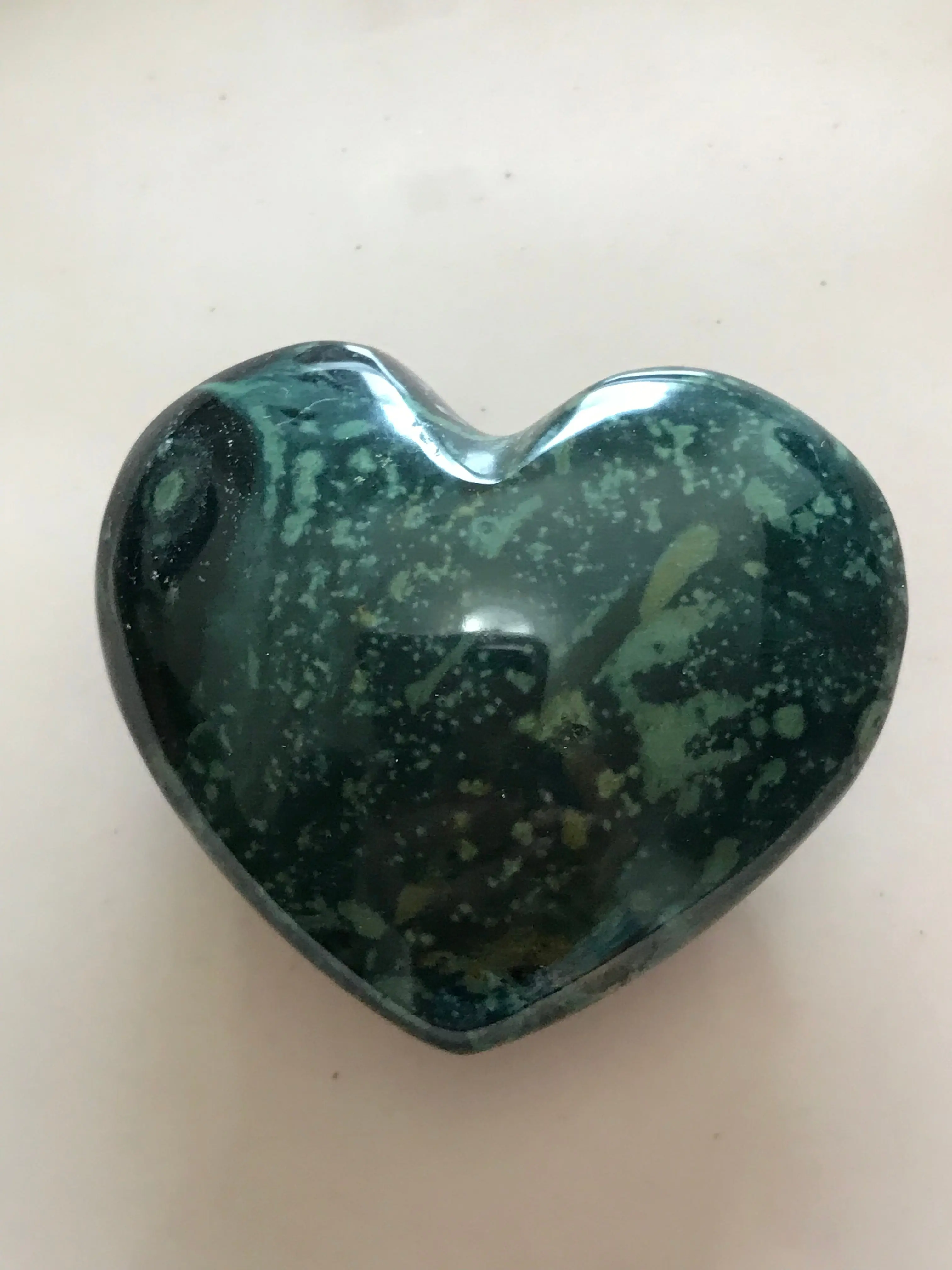 Kambaba Jasper Crystal Heart