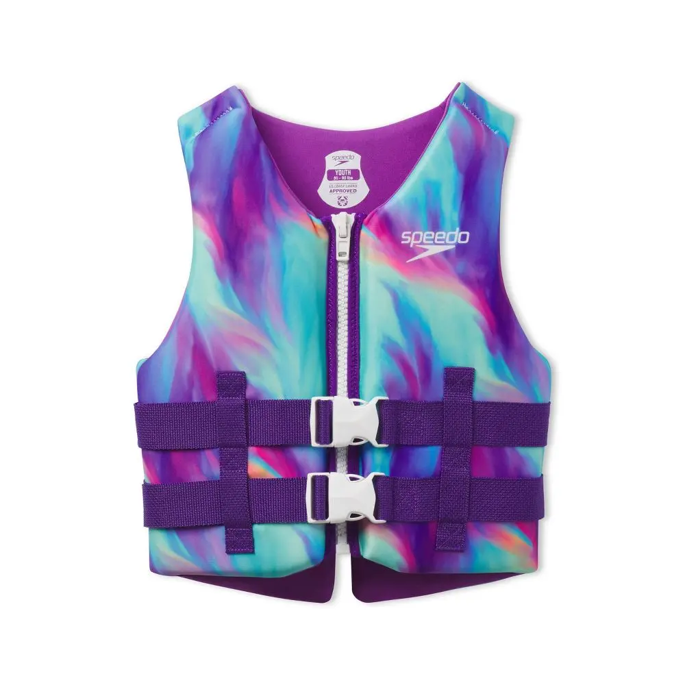 Speedo Junior PFD Life Jacket Vest - Watercolor