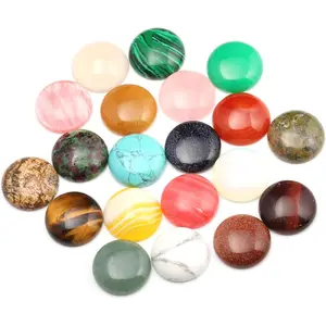 Stones Cabochon 4 6 10 12 14 16 18 20 MM Round No Hole for Making