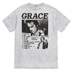 Jeff Buckley Graphic Wash Tee: Comfort Colors Garment-Dyed Cotton T-Shirt