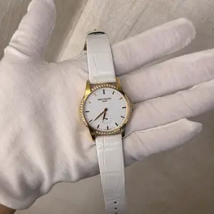 Patek Philippe Calatrava 33mm 7122/200R-001 Manual Wind White Dial 18K Rose Gold Diamond Women's Watch WHT032223