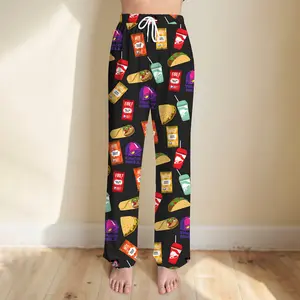 Taco Bell Drawstring Wide Leg Pants For Women - SHESHOW
