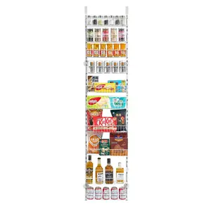 【Summervibes】VEVOR 10-Tier Over the Door Pantry Organizer Hanging Storage Rack Adjustable Kitchen